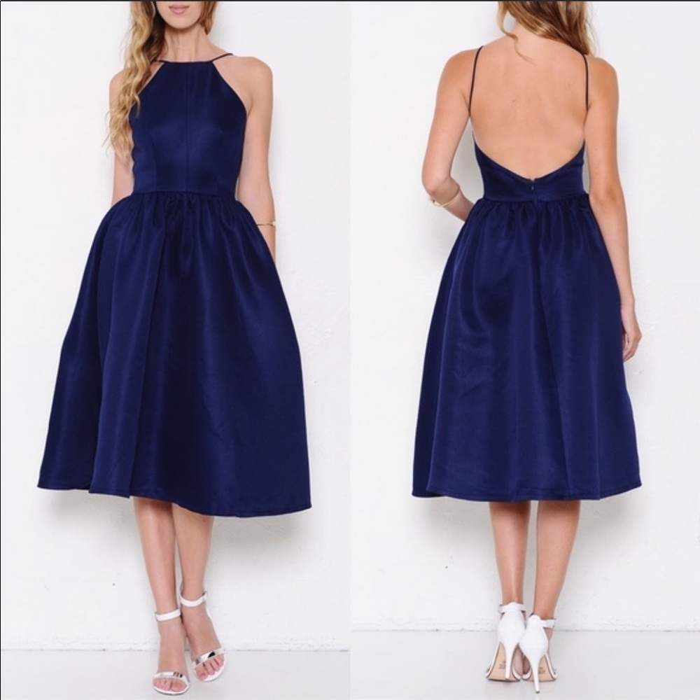 X "Matrix" Fit & Flare A-line Midi Dress